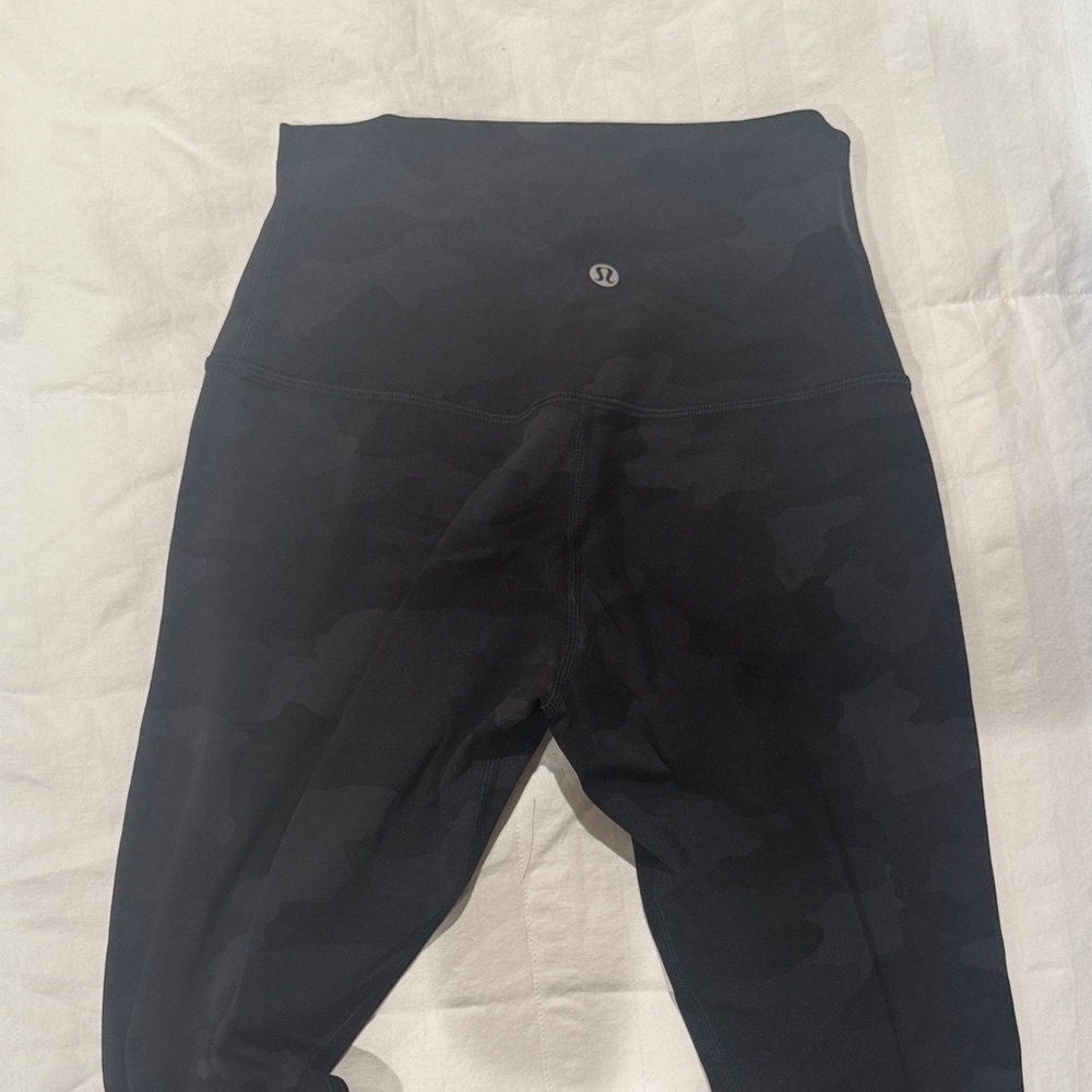 lululemon athletica Camouflage Black Leggings